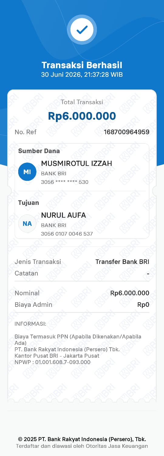 Cerita pelanggan Nurul Aufa