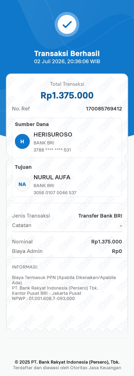 Cerita pelanggan Nurul Aufa