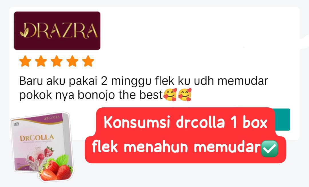 Testimoni pelanggan DRAZRA dari landing page Sahrini