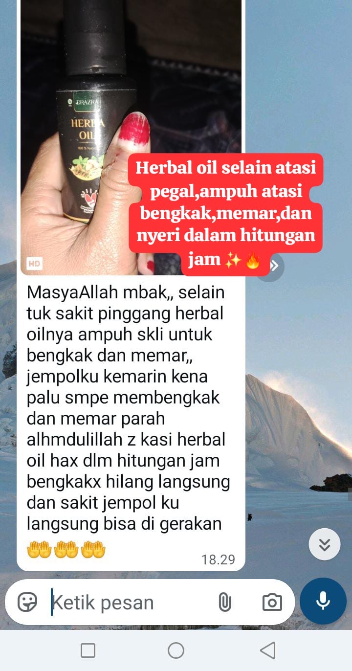 Testimoni pelanggan DRAZRA dari landing page Sahrini